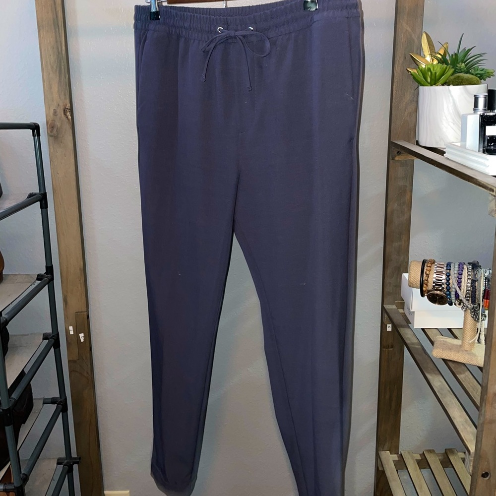Mens drawstring straight leg jogger
